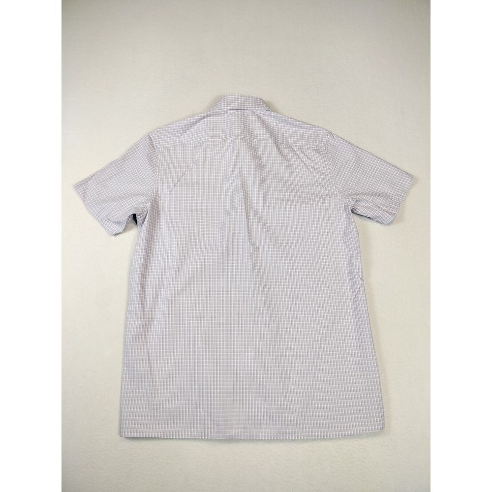 Louis‎ Philippe Shirt Men's Large 42 CMS Purple White Corpcore Workewear Office - Picture 2 of 12